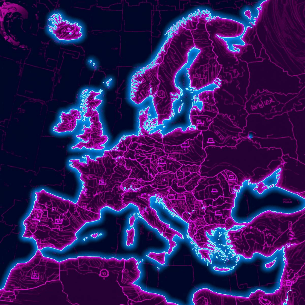 European freight map