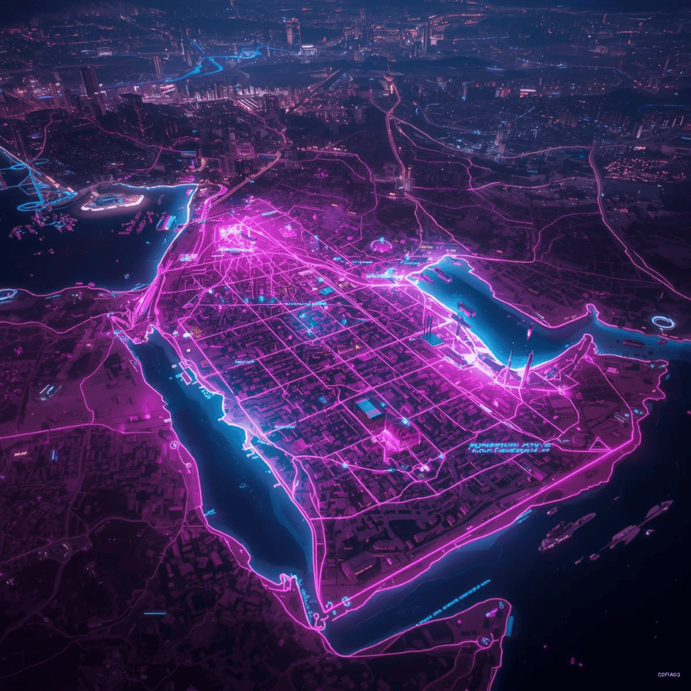 middle eastern freight map